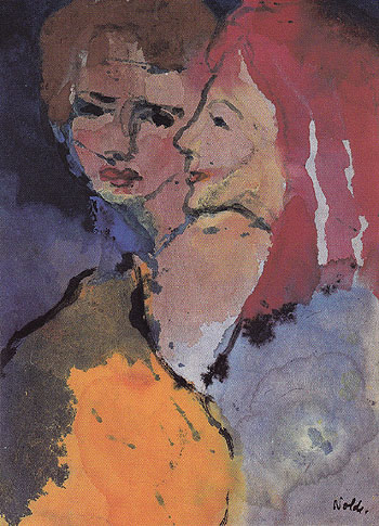 Two Ladies - Emile Nolde reproduction oil painting