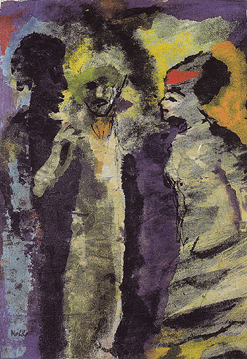 Conversation with Shadows - Emile Nolde reproduction oil painting
