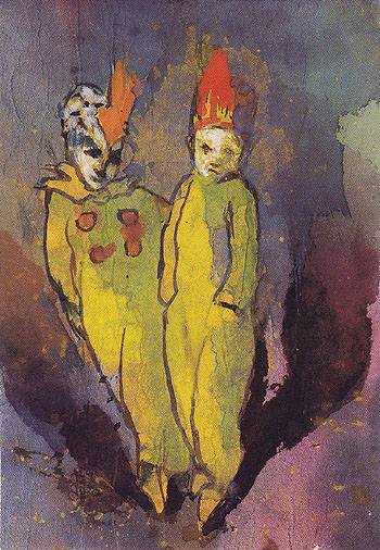 Costumed Couple - Emile Nolde reproduction oil painting