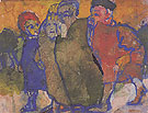 Group of People - Emile Nolde reproduction oil painting