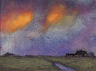 Marshy Landscape under the Evening Sky - Emile Nolde