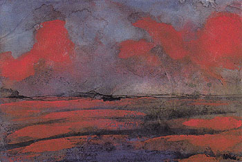 Landscape in Red Light - Emile Nolde reproduction oil painting