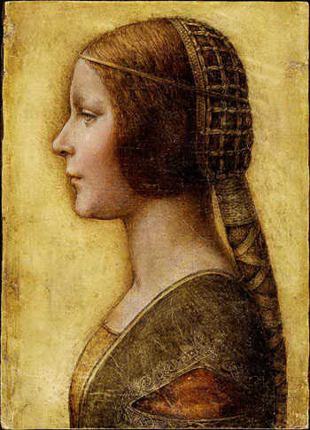 La Bella Principessa - Leonardo da Vinci reproduction oil painting