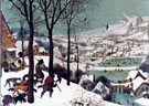 Hunters in the Snow 1565 - Bruegel Pieter reproduction oil painting