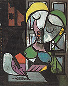 Woman Writing 1934 - Pablo Picasso reproduction oil painting