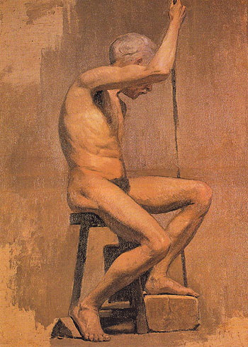 Academic Nude c1895 - Pablo Picasso reproduction oil painting