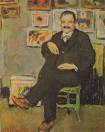 Portrait of Gustave Coquiot A 1901 - Pablo Picasso reproduction oil painting