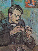 Portrait of Mateu Fernandez de Soto 1901 - Pablo Picasso reproduction oil painting