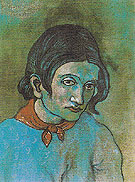 Woman with a Scarf 1903 - Pablo Picasso reproduction oil painting