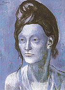 Woman with Her Hair Up 1904 - Pablo Picasso reproduction oil painting