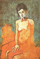 Seated Nude 1905 - Pablo Picasso reproduction oil painting