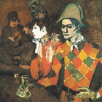 At the Lapin agile 1905 - Pablo Picasso reproduction oil painting