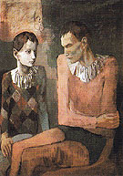 Acrobat and Young Harlequin 1905 - Pablo Picasso reproduction oil painting