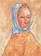 Portrait of Fernande Olivier with a Kerchief on her Head 1906 - Pablo Picasso