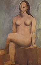Seated Nude with Crossed Legs 1906 - Pablo Picasso reproduction oil painting