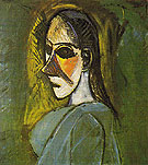 Bust of a Woman 1907 - Pablo Picasso reproduction oil painting