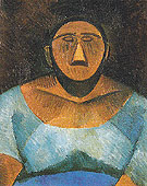 Peasant Woman 1908 - Pablo Picasso reproduction oil painting