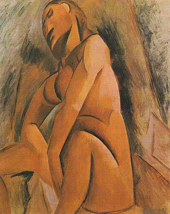 Seated Nude 1908 - Pablo Picasso reproduction oil painting