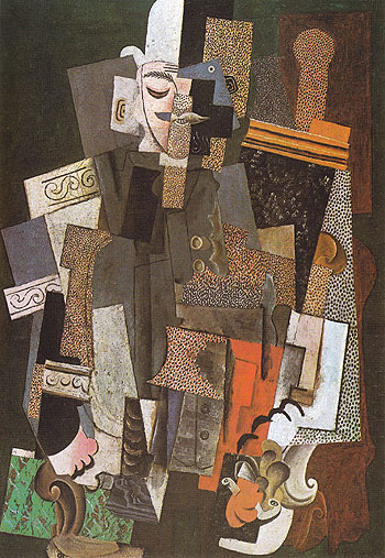 Man with a Pipe 1915 - Pablo Picasso reproduction oil painting
