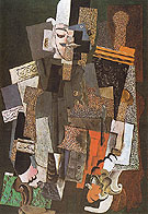 Man with a Pipe 1915 - Pablo Picasso