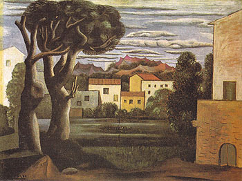 Landscape with a Dead and a Living Tree 1919 - Pablo Picasso reproduction oil painting