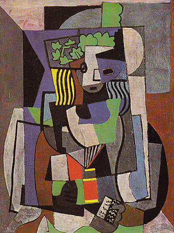 The Schoolgirl 1919 - Pablo Picasso reproduction oil painting