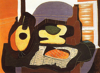 Still Life with a Cake 1924 - Pablo Picasso reproduction oil painting