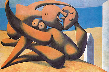 Figures at the Seashore 1931 - Pablo Picasso reproduction oil painting