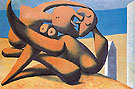 Figures at the Seashore 1931 - Pablo Picasso reproduction oil painting