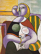 Reading 1932 - Pablo Picasso reproduction oil painting