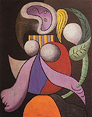 Woman with a Flower 1932 - Pablo Picasso reproduction oil painting