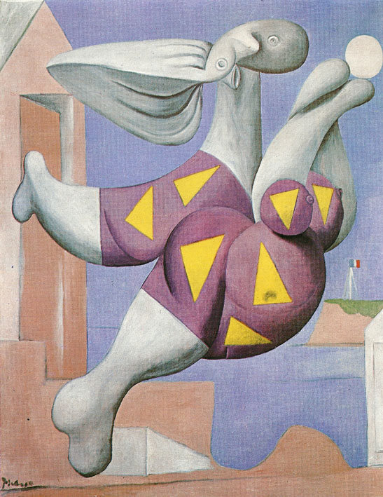 Bather with Beach Ball 1932 - Pablo Picasso reproduction oil painting