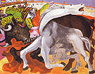 Bullfight Death of the Toreador 1933 - Pablo Picasso reproduction oil painting