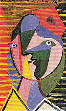 Woman Facing to the Right 1934 - Pablo Picasso reproduction oil painting