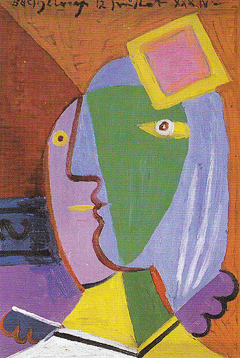 Woman with Cap 1934 - Pablo Picasso reproduction oil painting