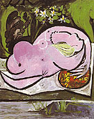 Nude in a Garden 1934 - Pablo Picasso reproduction oil painting