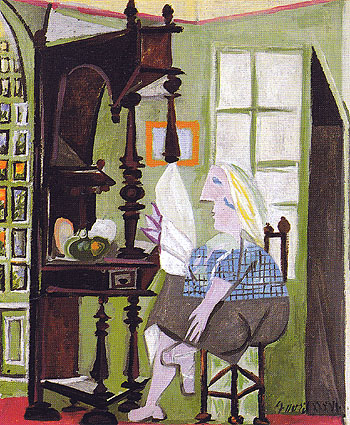 Woman at the Sideboard 1936 - Pablo Picasso reproduction oil painting
