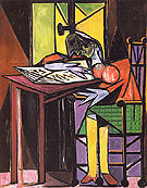 Woman Reading 1935 - Pablo Picasso reproduction oil painting
