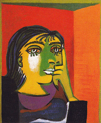 Portrait of Dora Maar 1937 - Pablo Picasso reproduction oil painting