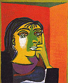 Portrait of Dora Maar 1937 - Pablo Picasso reproduction oil painting