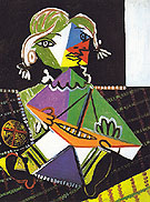 Maya with a Boat 1938 - Pablo Picasso reproduction oil painting