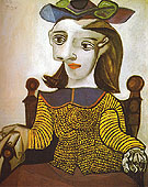 The Yellow Sweater Dora Maar 1939 - Pablo Picasso reproduction oil painting