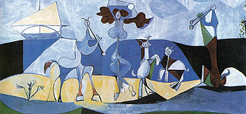 La joie de vivre Pastorale 1946 - Pablo Picasso reproduction oil painting