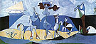 La joie de vivre Pastorale 1946 - Pablo Picasso reproduction oil painting