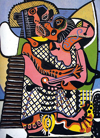 The Kiss The Embrace 1925 - Pablo Picasso reproduction oil painting