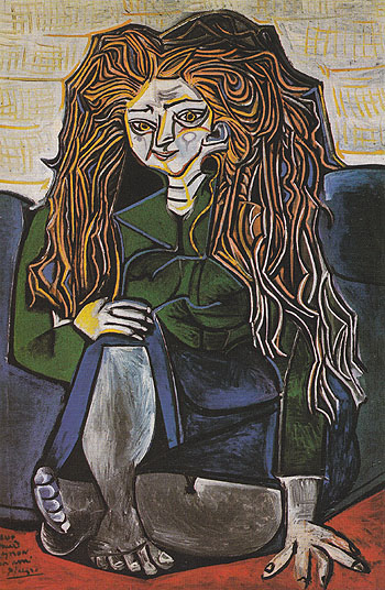 Portrait of Madame H.P. 1952 - Pablo Picasso reproduction oil painting