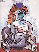 Female Nude in a Turkish Cap 1955 - Pablo Picasso