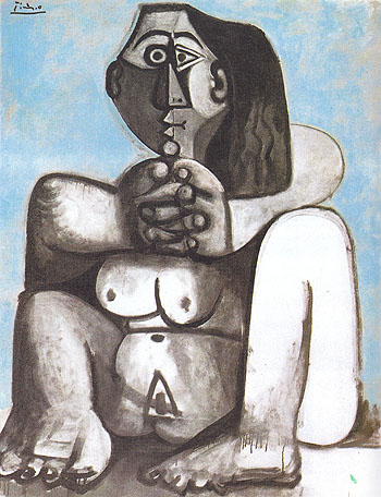 Seated Nude 1959 - Pablo Picasso reproduction oil painting