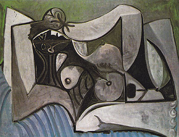 Reclining Nude 1960 - Pablo Picasso reproduction oil painting