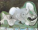 Reclining Nude 1961 - Pablo Picasso reproduction oil painting